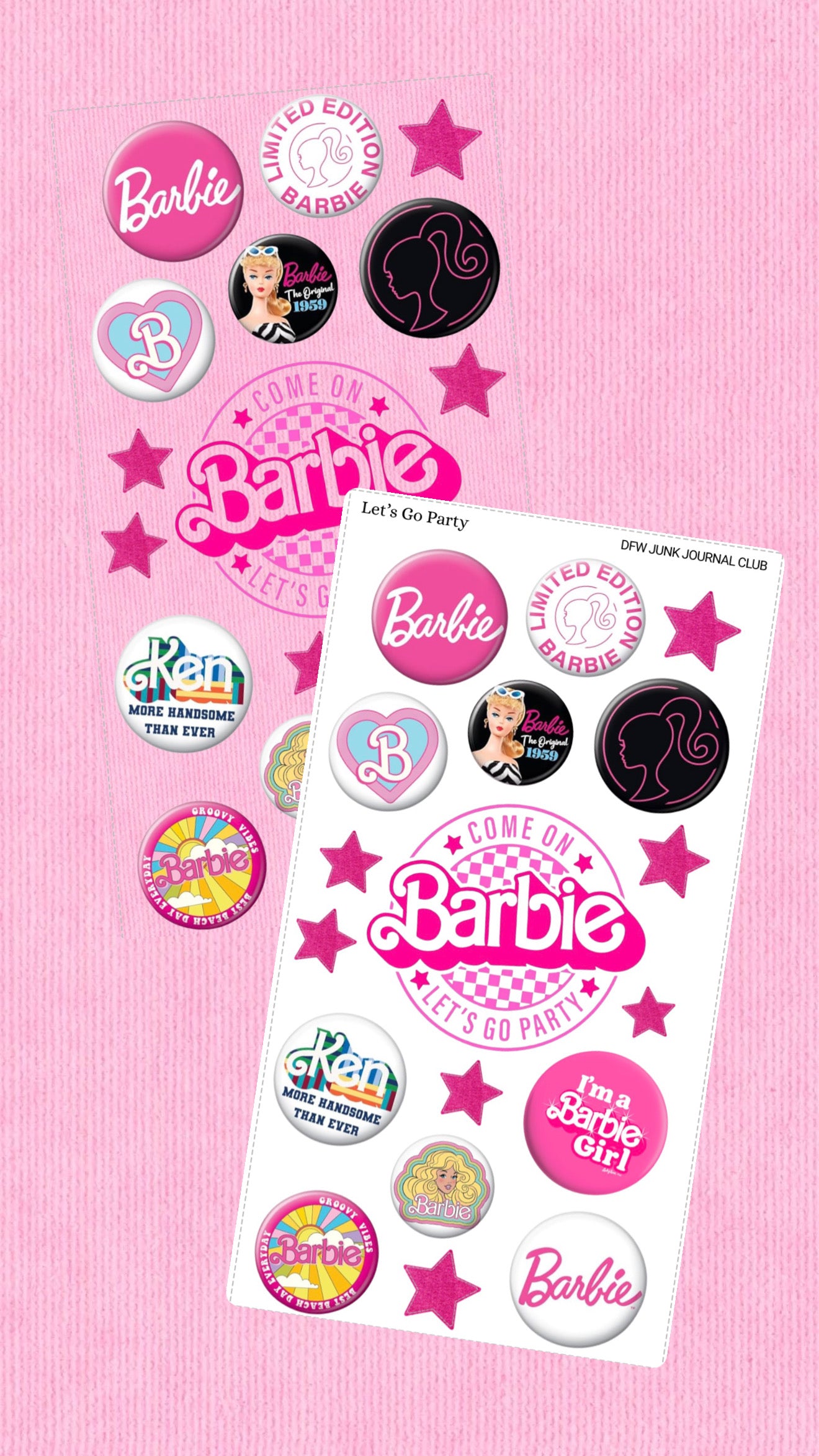 Let's Go Party Sticker Sheet