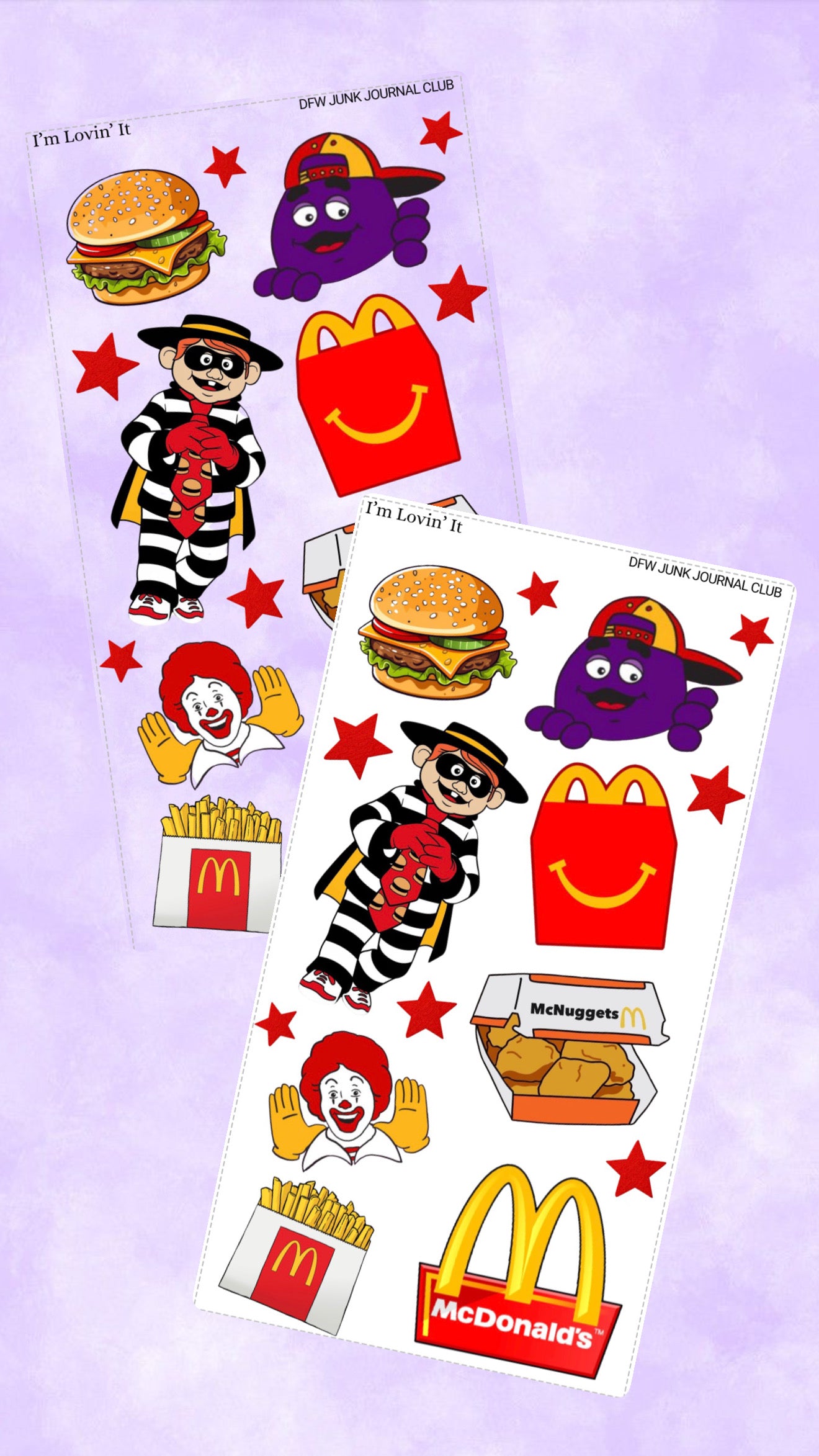 I'm Lovin' It Sticker Sheet