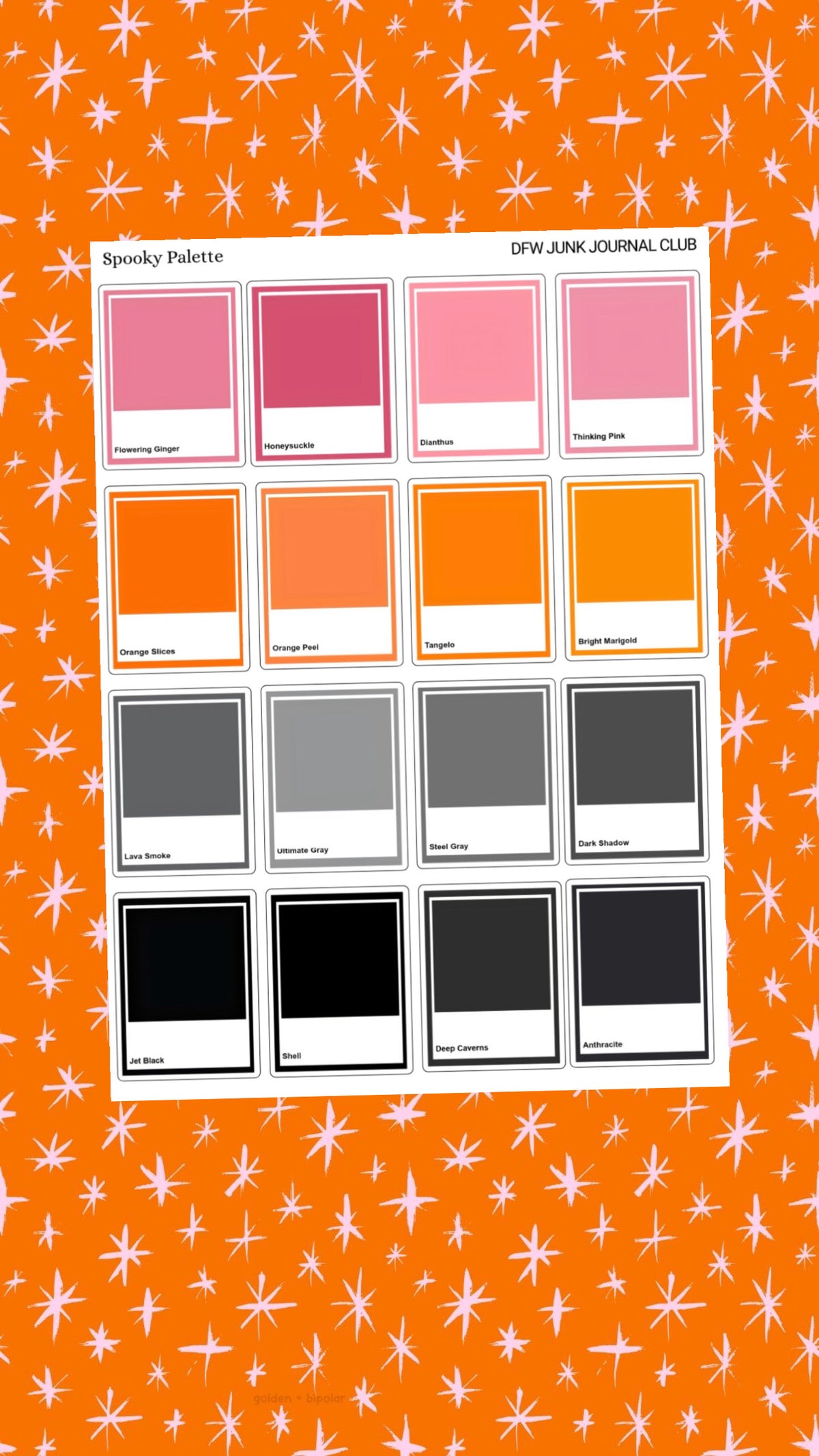 Spooky Palette Sticker Sheet