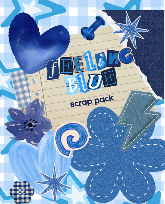 Feeling Blue Scrap Pack