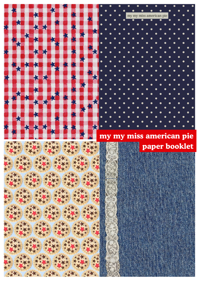 My My Miss American Pie Paper Booklet