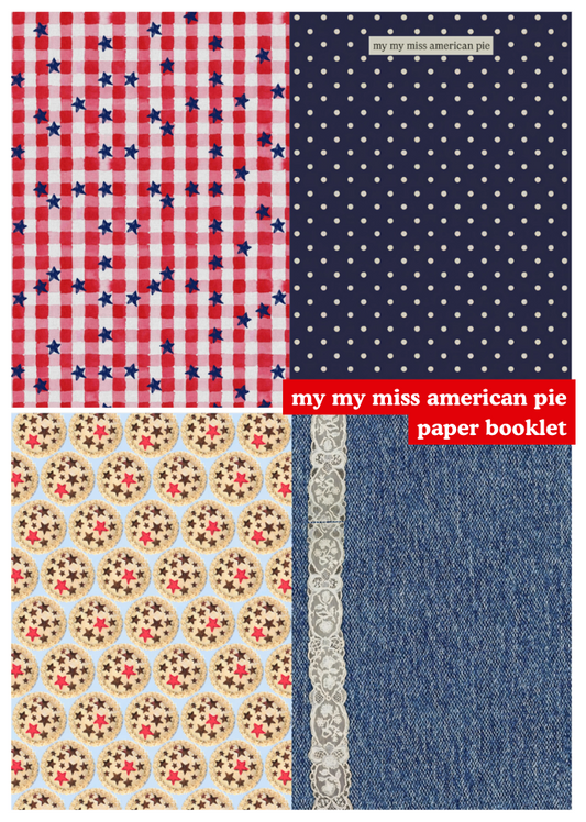 My My Miss American Pie Paper Booklet